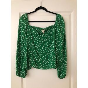 Smocked Long Sleeve Top